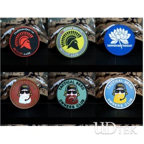 Magical badge outdoor bagpack national flag badge army fans strap PVC shoulder badge UD16602 